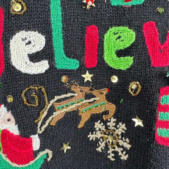 Vintage 90s Ugly Christmas Sweater XL - Picture 5 of 7